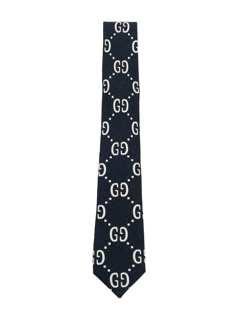 Gucci Kids галстук с фирменным узором GG
